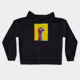 Black Lives Matter Yellow/Colourful Kids Hoodie